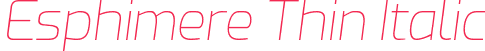 Esphimere Thin Italic